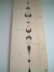 Flat-pack Vertigo - Galaxian Crack 2006 (Interactive wall sculpture)